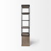 Braxton II Light Brown Wood and Iron Three Shelf Shelving Unit 41.5L x 18.5W x 9 thumbnail 4