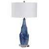 Everard Blue Table Lamp, by Uttermost, 18" width x 32.5" height x 18" depth thumbnail 5