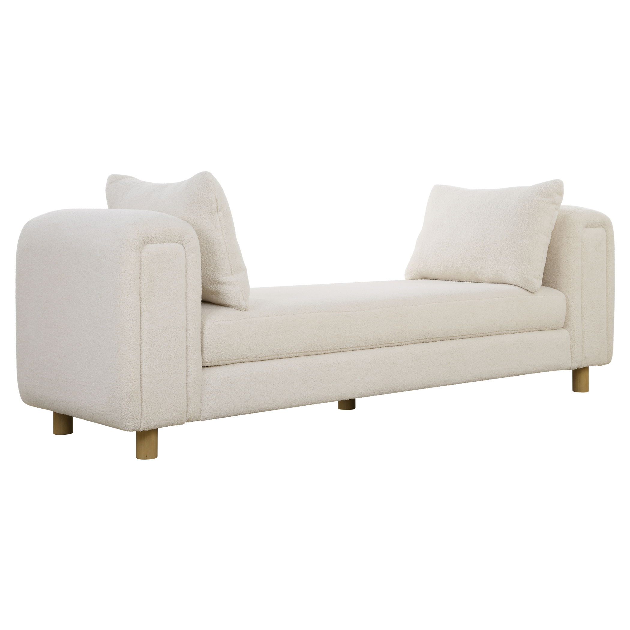 Repose Oversized Ivory Bench large image 