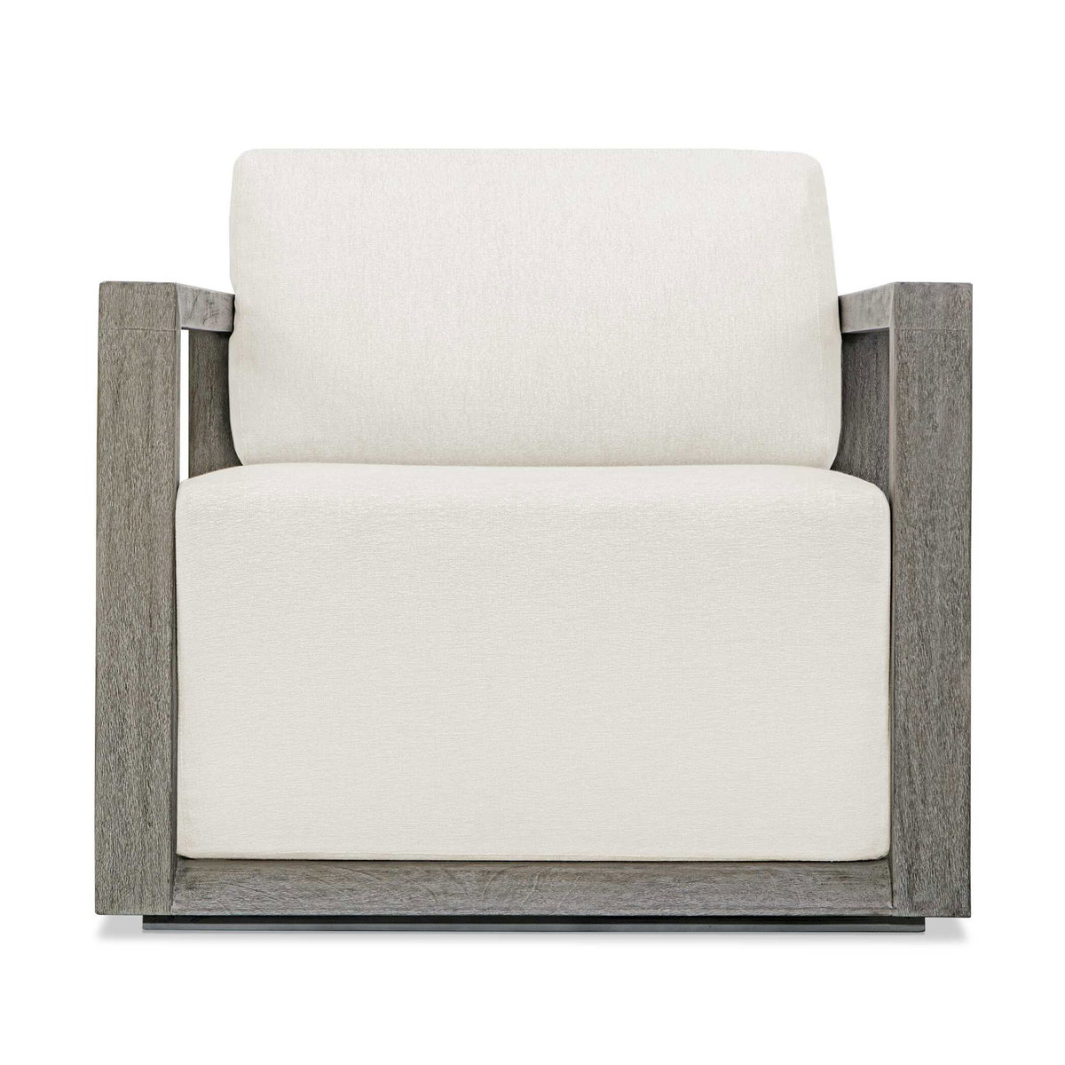 Remsen Outdoor Gray Lounge Chair, Outdoor Accent Chair by Uttermost, 2'9.5" width x 2'8" height x 2'11" depth View 1