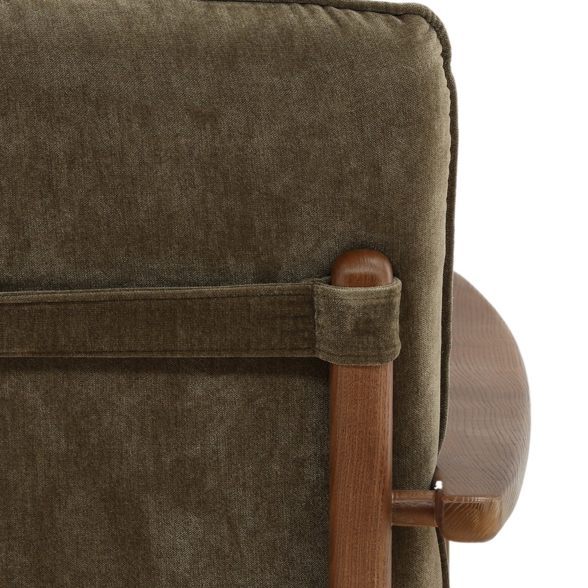 Talesa Occasional Chair Olive, Accent Chair by Dovetail, 28.25" width x 32.25" height x 33.25" depth View 7
