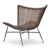 Paige Outdoor Accent Chair Brown, Outdoor Chair by Moe's Home, 2'5.5" width x 2'9" height x 2'8.76" depth thumbnail 2