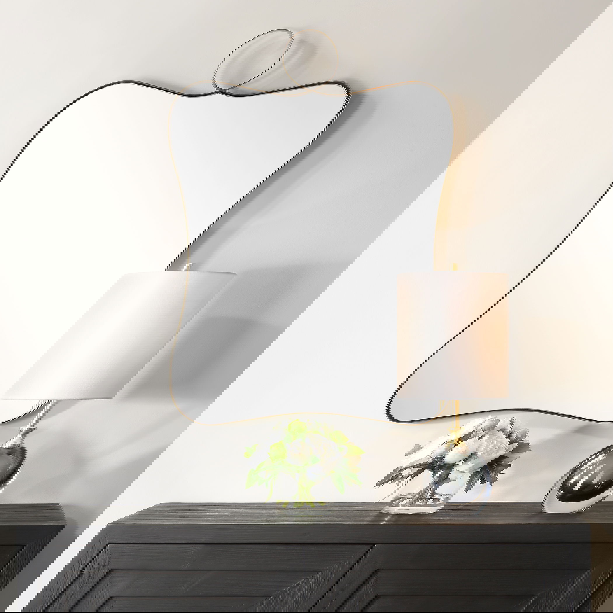 Talia Brass Vanity Mirror, by Uttermost, 24" width x 33" height x 1" depth View 2