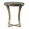 Unite Brass Leg Wood Side Table thumbnail 4