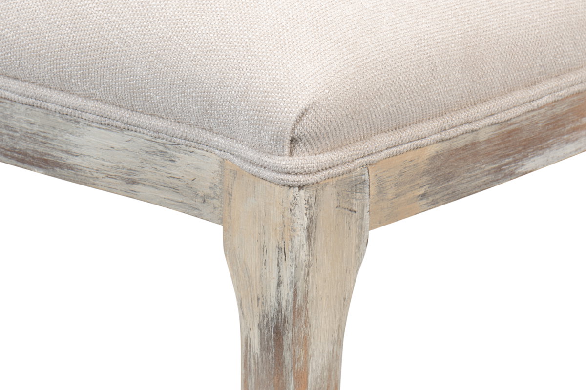 Oval Cane Back S/Chair Grey Oak  Taupe, by Sarreid, 2' length x 1'9" width x 3'5" height View 5