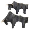 Regal Bull Bronze Sculptures Set/2, Decorative by Uttermost, 15" width x 9.5" height x 6.37" depth thumbnail 6