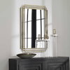 Amherst Brushed Gold Mirror, by Uttermost, 1'11.62" width x 3'0.5" height x 1.5" depth thumbnail 7