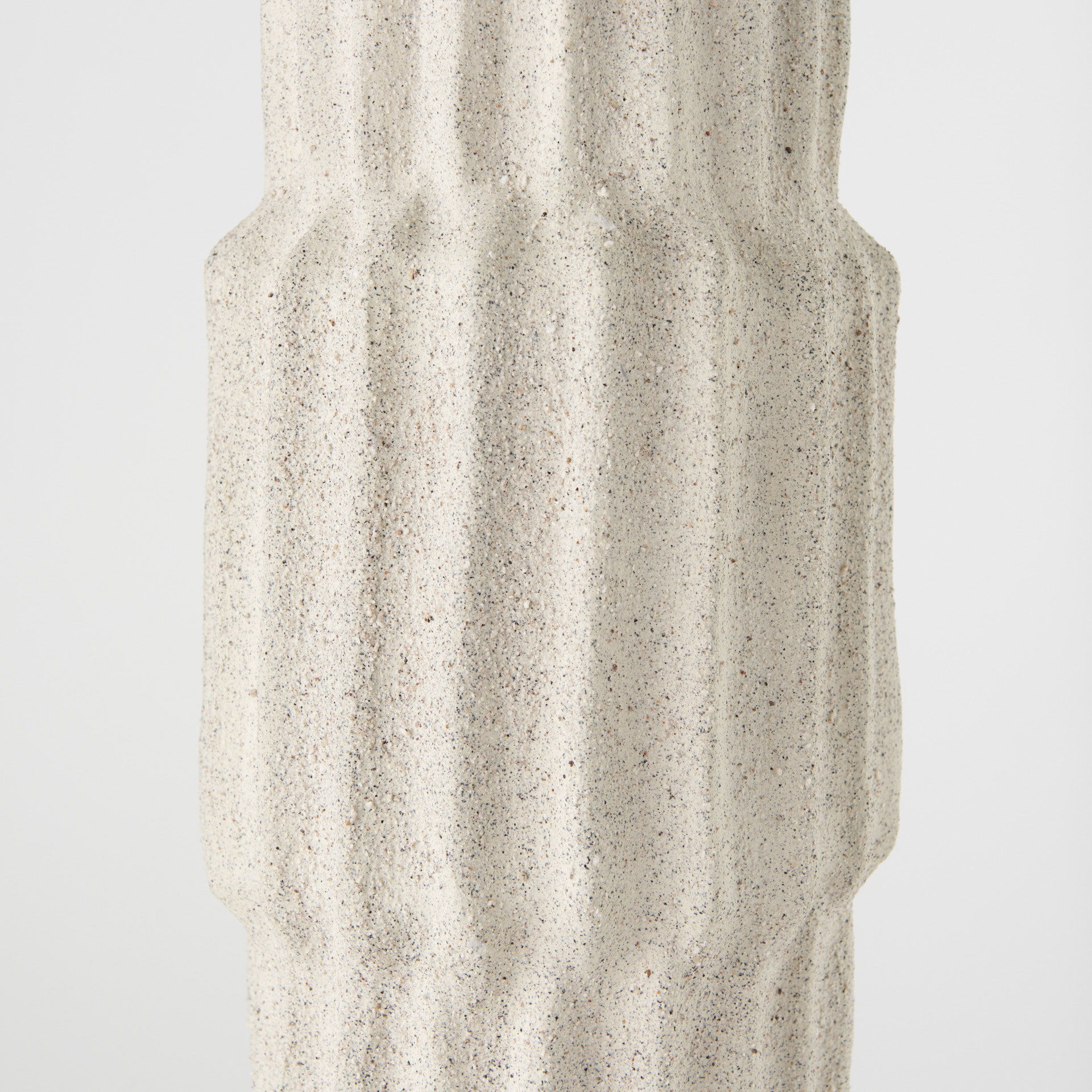 Cardon 23.0H Cream Ceramic Vase large image 