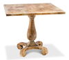 Bistro Table, Antique Oak, Game Table by Sarreid, 33" length x 33" width x 29" height thumbnail 1