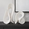 Silent Wave White Sculptures Set/2, Figurines & Statue by Uttermost, 8.75" width x 15" height x 7.5" depth thumbnail 2