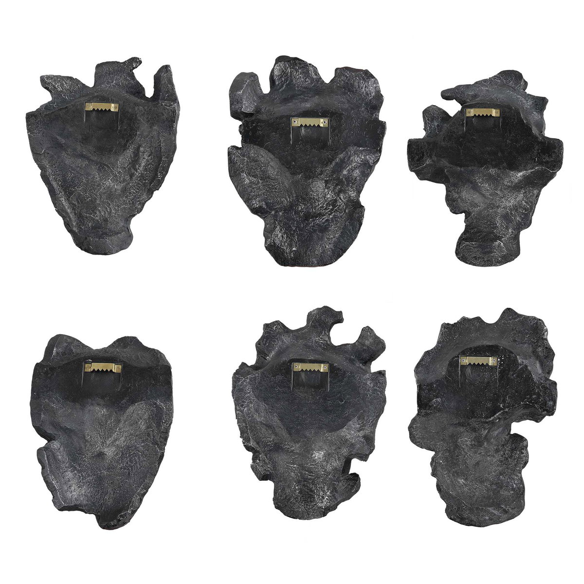 Self-Portrait Metallic Wall Decor Set/6, Sculptural Wall Art by Uttermost, 9.62" width x 14" height x 5.12" depth View 7