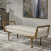 Waylon Modern Ivory Bench thumbnail 3