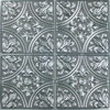 Tin Silver Peel & Stick Tile Backsplash, by York Wall, 10.8" length x 10.5" width x 0.06" depth thumbnail