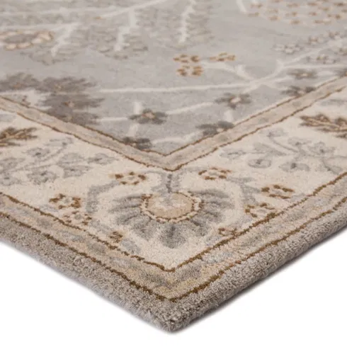 Poeme Hand-Tufted Gray/Ivory Area Rug