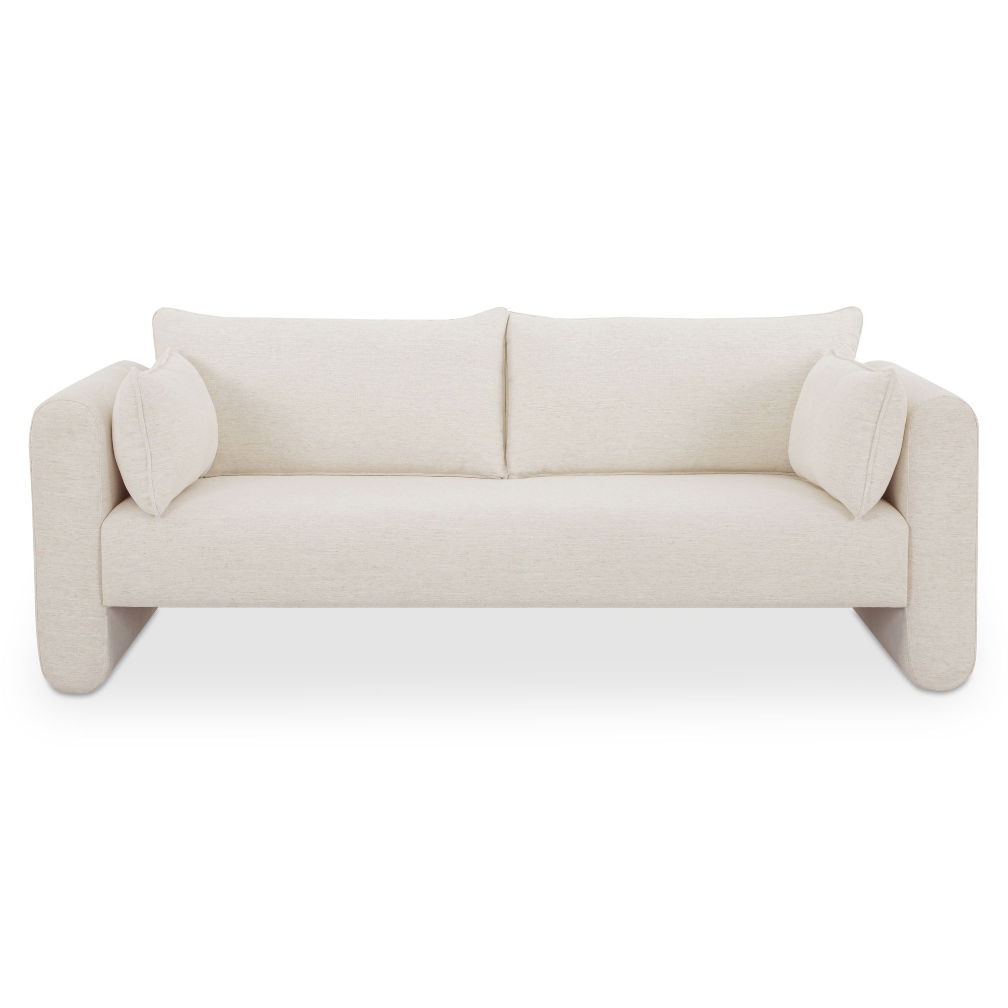 Moore Sofa Oat, Sofas & Sectional by Moe's Home, 85" width x 31.5" height x 36" depth View 1