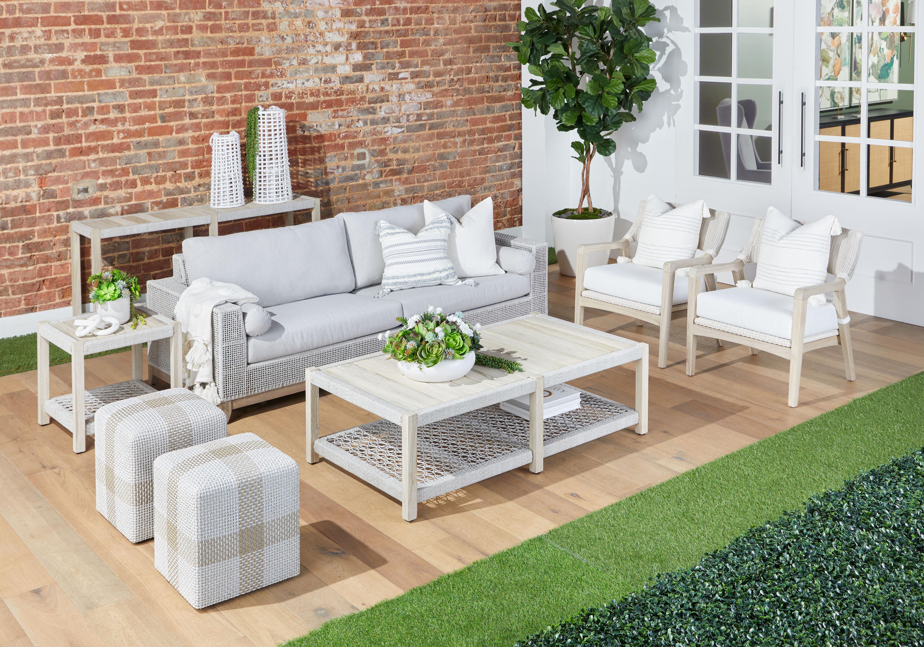 Wrap Outdoor Console Table, by Essentials for Living, 63.25" width x 30" height x 17.5" depth View 17