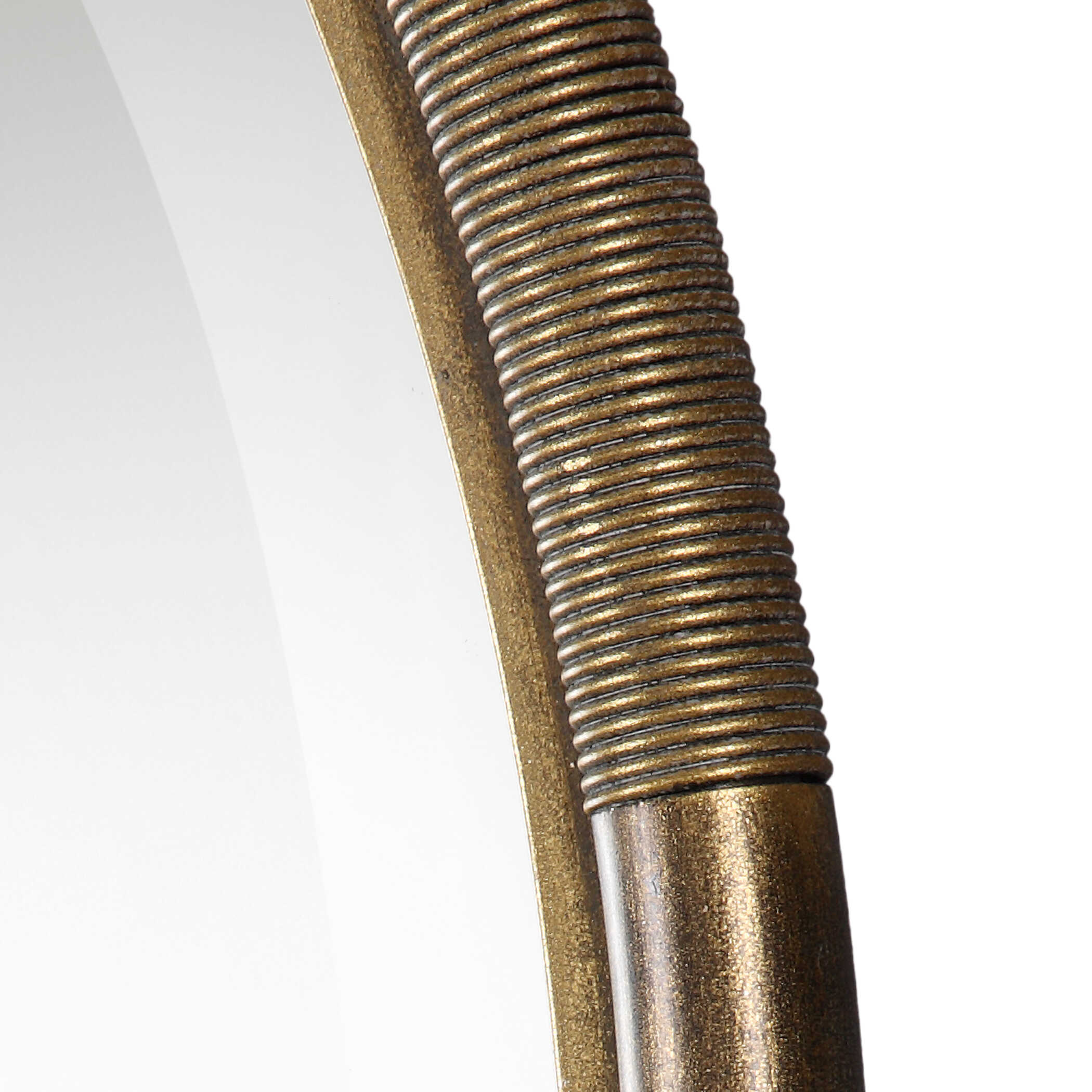 Finnick Iron Coil Round Mirror, by Uttermost, 35.62" width x 35.62" height x 2.25" depth View 5