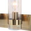 Cardiff Antique Brass 3 Light Vanity, Sconce by Uttermost, 23" width x 10.12" height x 5.75" depth thumbnail 6
