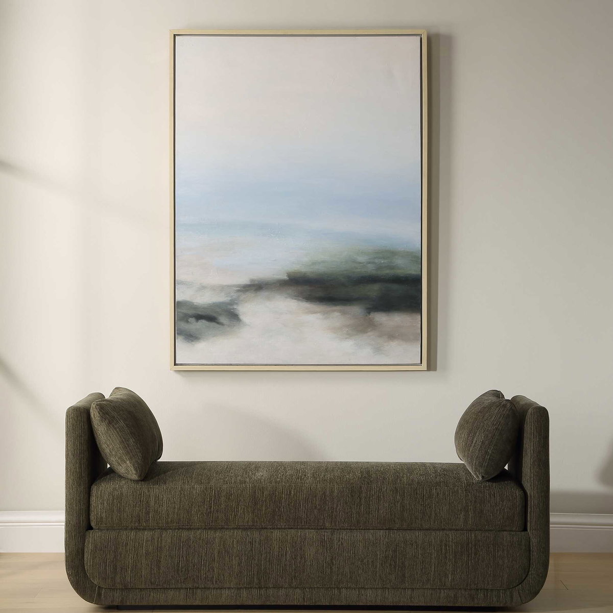 Crossing Paths Coastal Landscape Painting, Art by Uttermost, 37" width x 49" height x 2.25" depth View 2