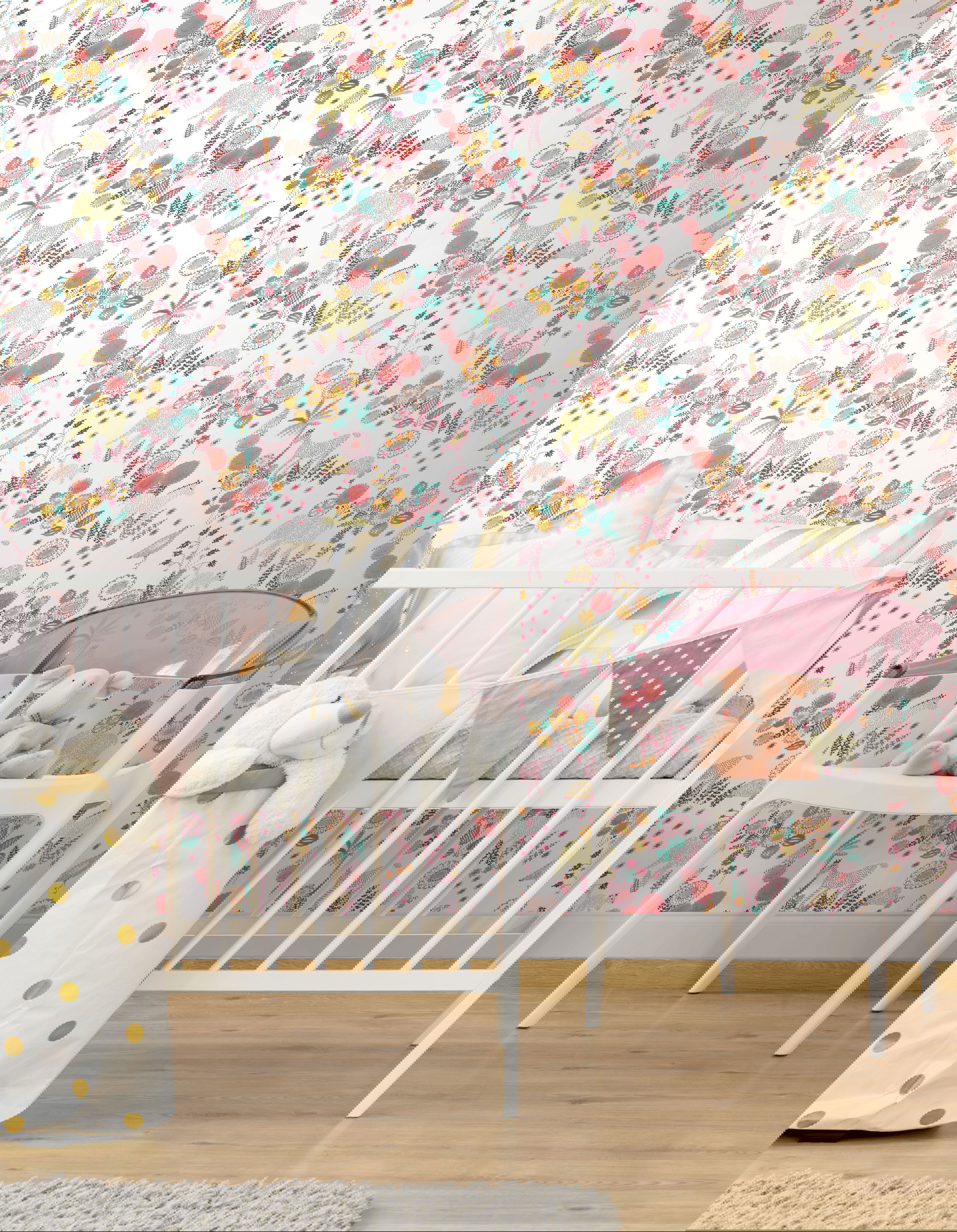 Reverie Coral Peel & Stick Wallpaper large image 