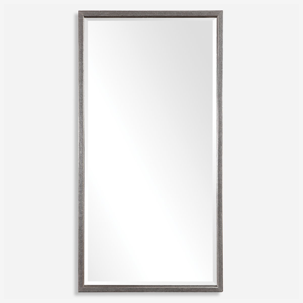 Gabelle Metallic Silver Mirror, by Uttermost, 32" width x 62" height x 2.75" depth View 1