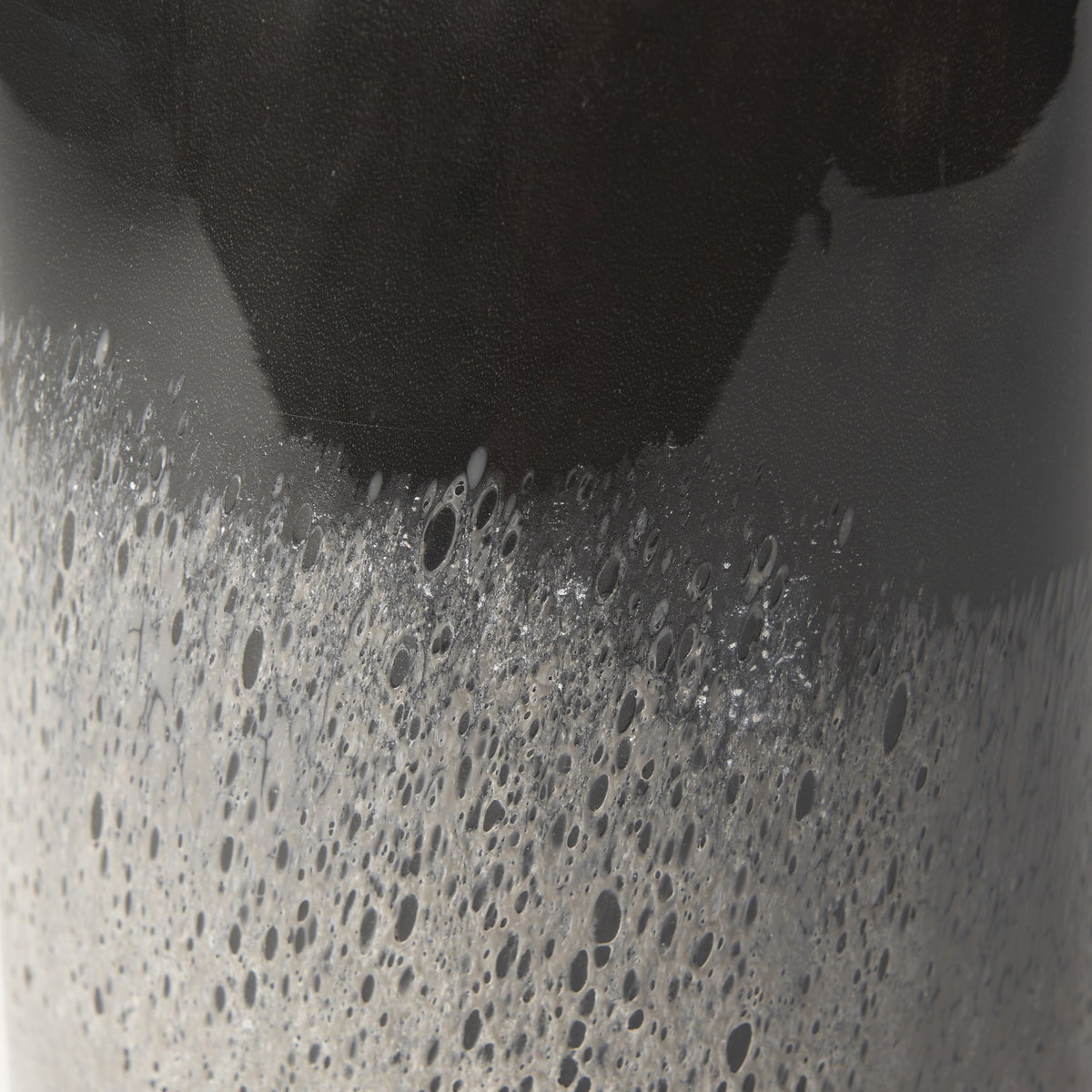 Emu Short Black with Gray Vase, by Mercana, 5.2" length x 5.2" width x 10.08" height View 10