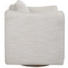Corben White Swivel Armchair, Accent Chair by Uttermost, 30" width x 30" height x 30" depth thumbnail 6