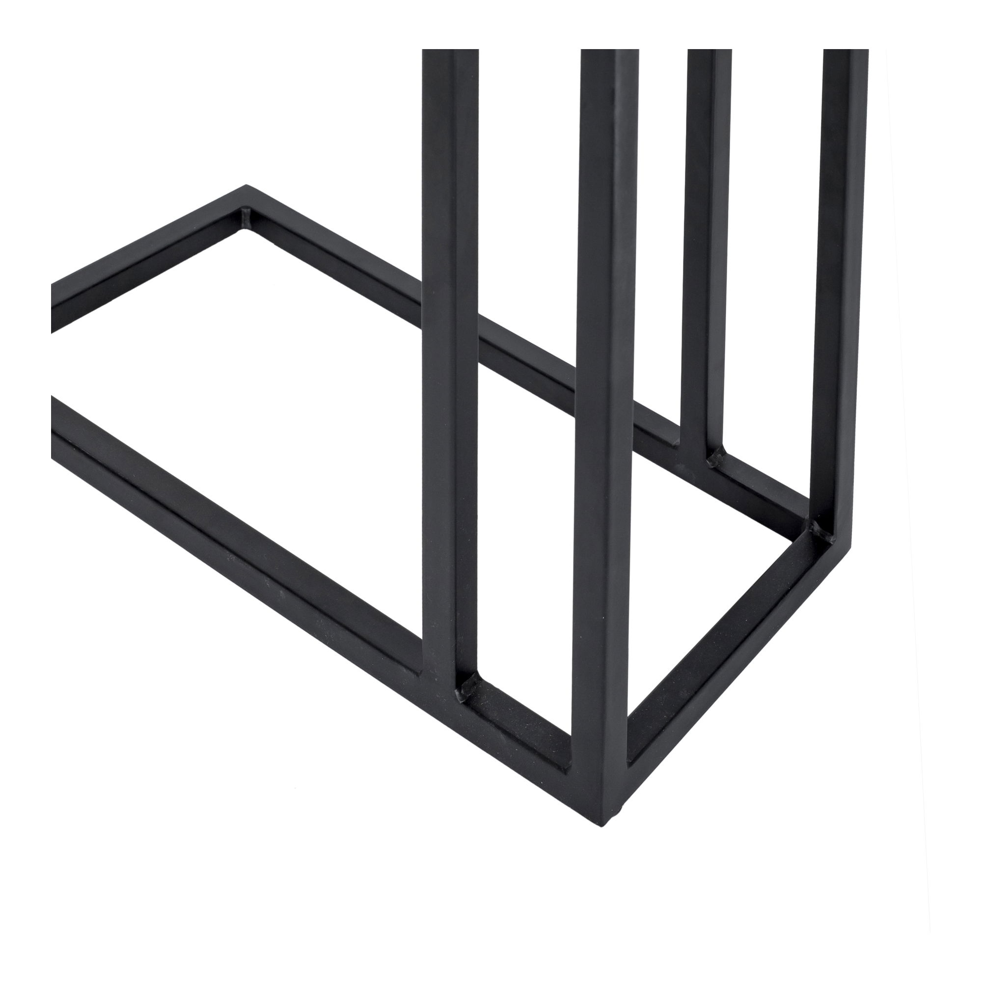 Mila C Shaped Side Table Natural, Side & End Table by Moe's Home, 16.5" width x 23.5" height x 10" depth View 8