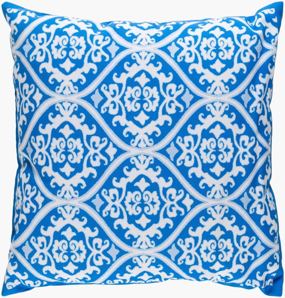 Indigo Blues Accent Pillow, Decorative Pillow by Surya, 18" length x 18" width