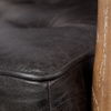 Phineas Black Leather with Brown Wooden Frame Accent Chair thumbnail 8