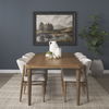 Suvan 84L Light Brown Rectangular Oak Wood Dining Table thumbnail 1