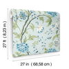 Teahouse Floral Light Blue Wallpaper thumbnail 7