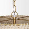Tosha 1-Light Tapered Cotton Rope Drum Pendant, by Mercana, 24" length x 24" width x 13.5" height thumbnail 6