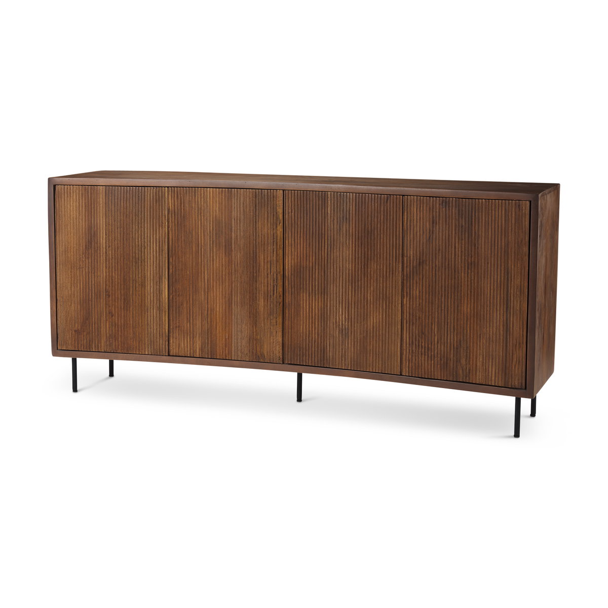 Lance 70.0L x 15.0W x 32.0H Medium Brown Solid Wood Sideboard, Sideboards & Buffet by Mercana, 70" length x 15.75" width x 32" height View 1