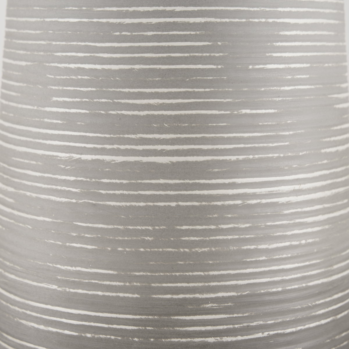 Toru Tall White with Grey Ombre Metal Vase, by Mercana, 7.87" length x 7.87" width x 23.62" height View 7