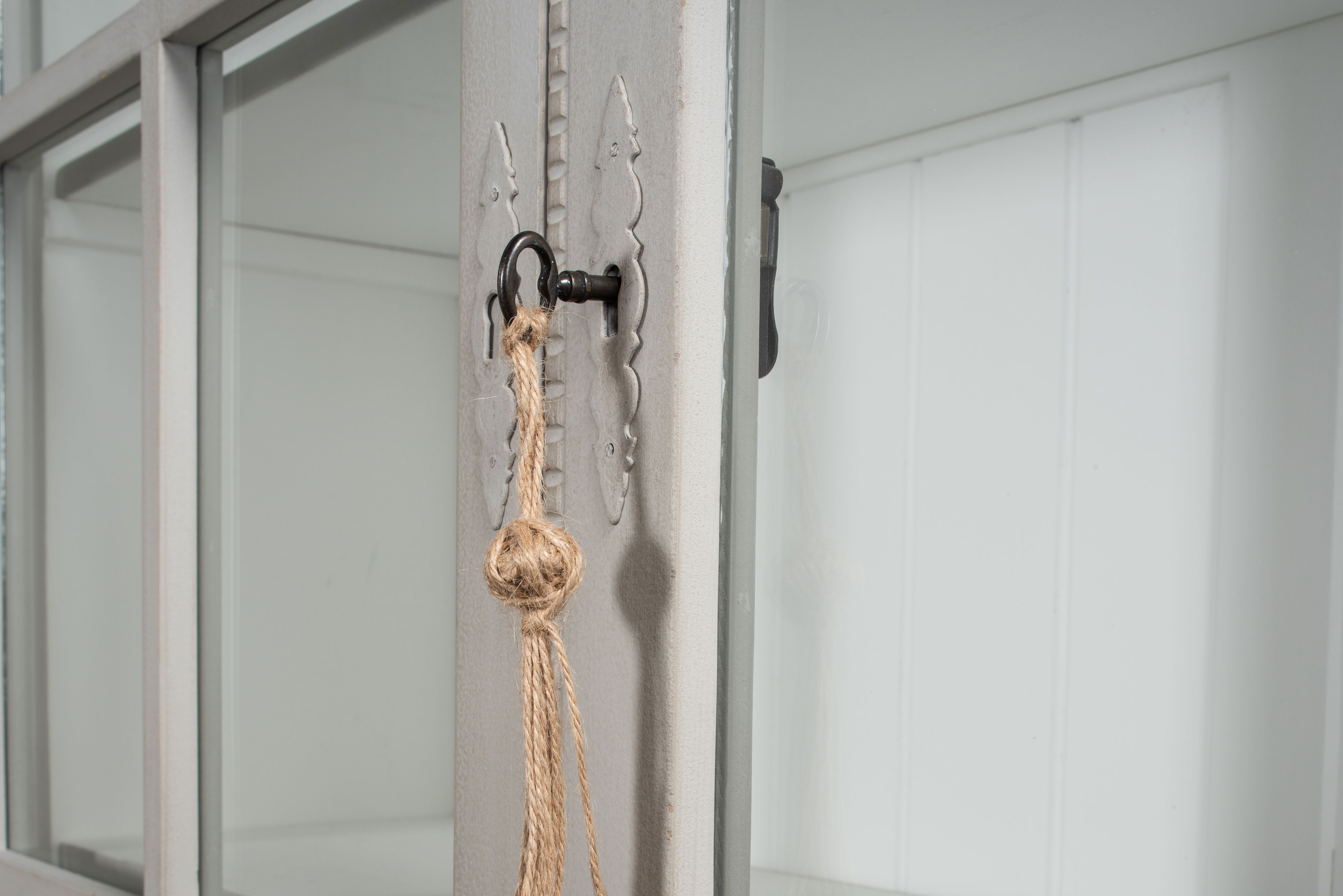 Harper Glass Front Bookcase, Shelving & Bookcase by Sarreid, 97" length x 15" width View 10