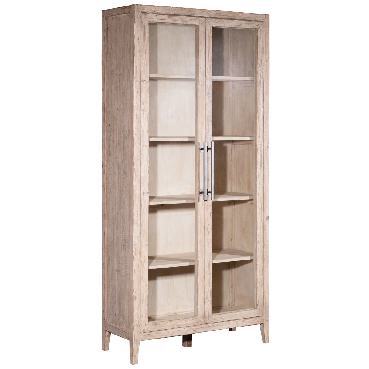 Basel Cabinet - Merwin Finish - Silver Hw, Cabinets & Sideboard by Dovetail, 43" width x 93" height x 18" depth View 1