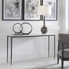 Nightfall White Marble Console Table, by Uttermost, 59" width x 31.5" height x 16" depth thumbnail 4