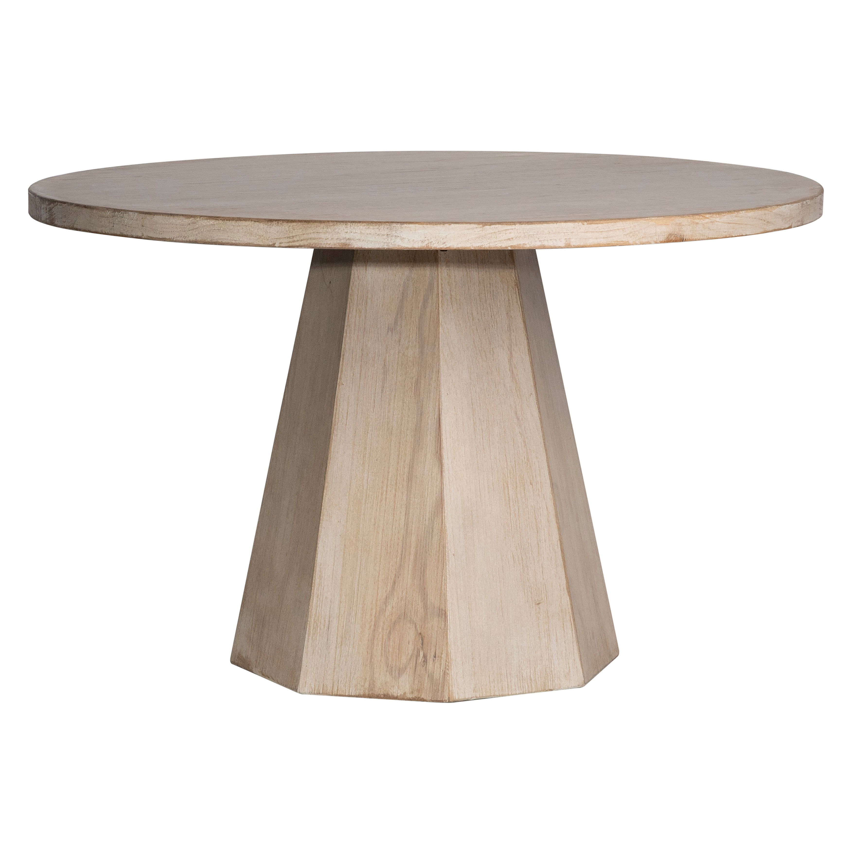 Jansen Round Dining Table, by Dovetail, 48" width x 30" height x 48" depth View 1