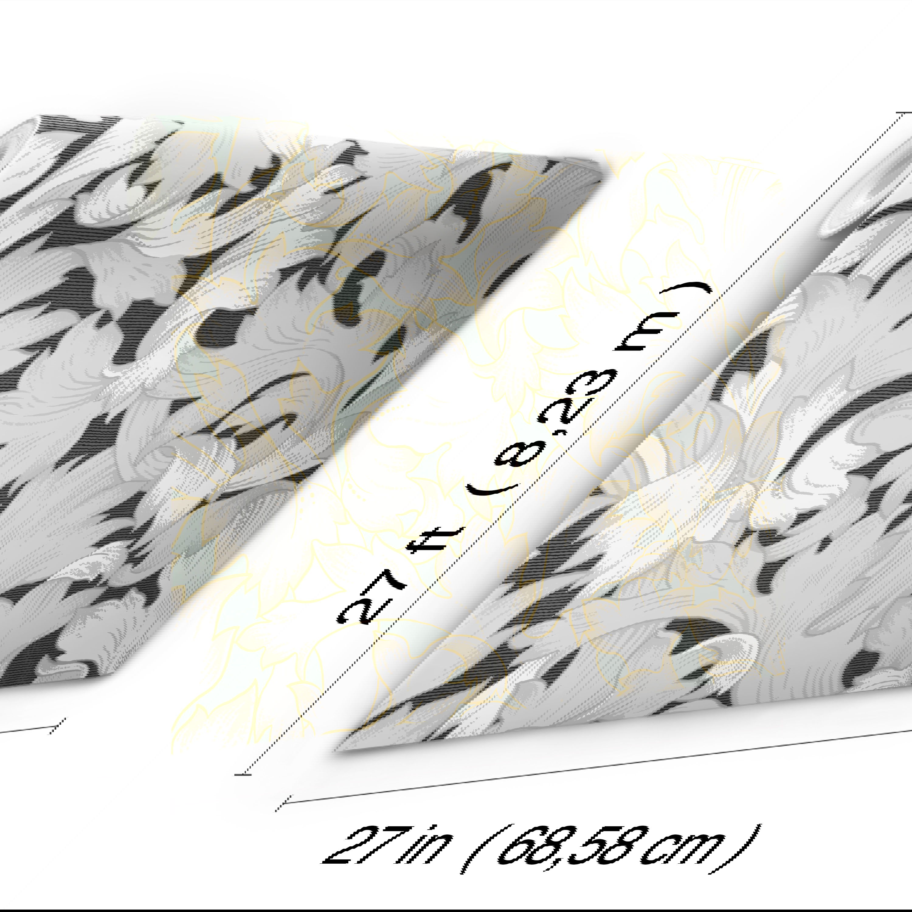 Acanthus Toss Black & Grey Wallpaper large image 