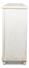 Beecher Sideboard W/4 Doors  Whitewash, by Sarreid, 1'7" length x 7'4" width x 3'10" height thumbnail 4
