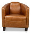 Mandy Arm Chair, Cuba Brown thumbnail 1