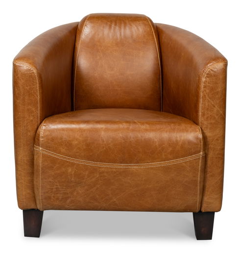 Mandy Arm Chair, Cuba Brown