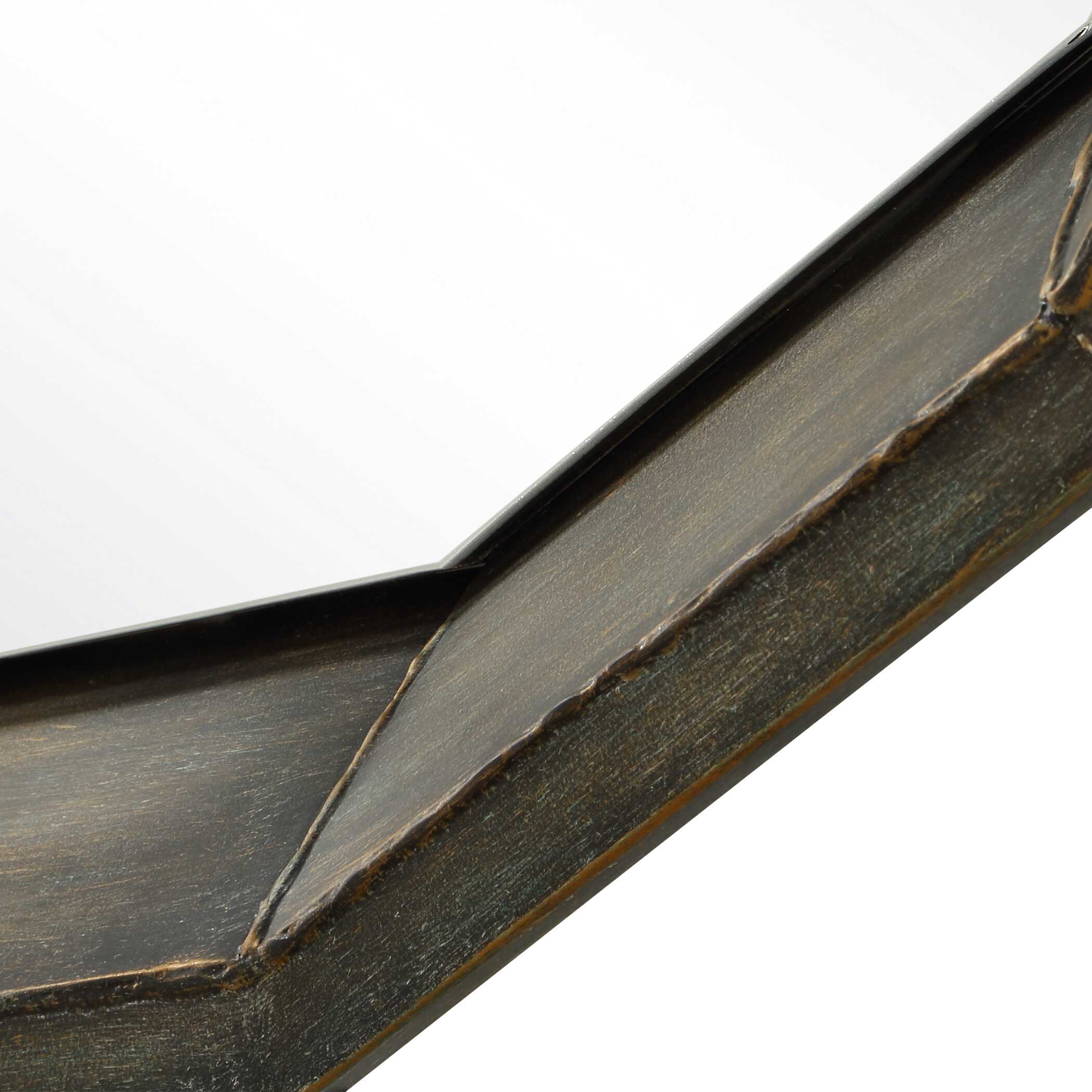 Neve Bronze Round Mirror, by Uttermost, 34.25" width x 34.25" height x 3" depth View 4