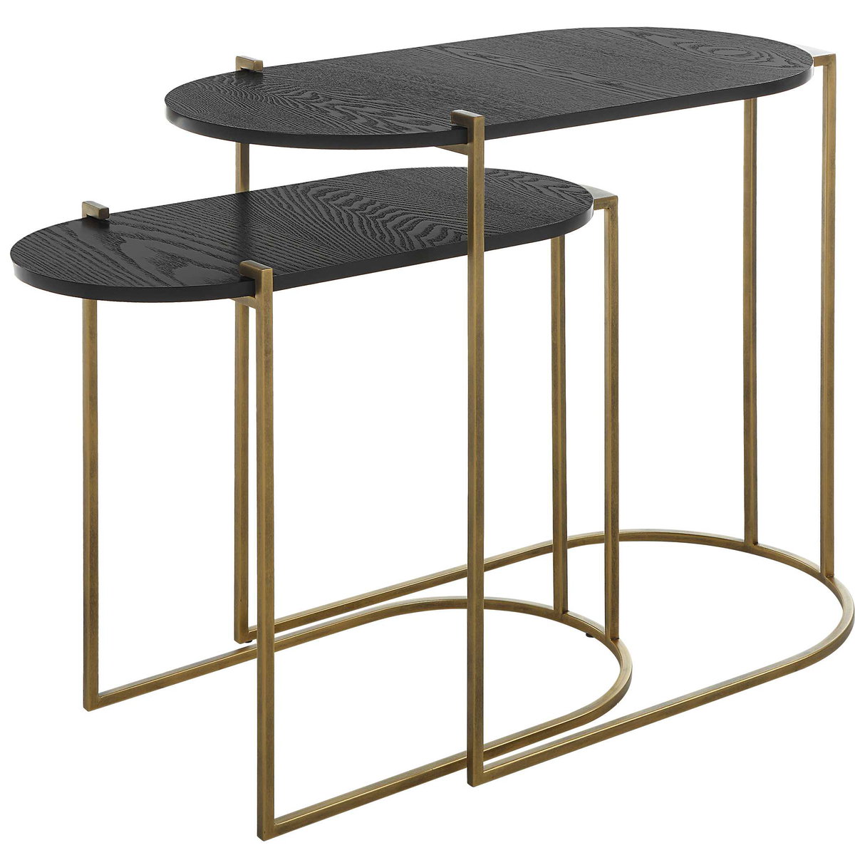 Aztec Wood Nesting Tables Set/2, Furniture by Uttermost, 26.5" width x 22" height x 13.75" depth View 5