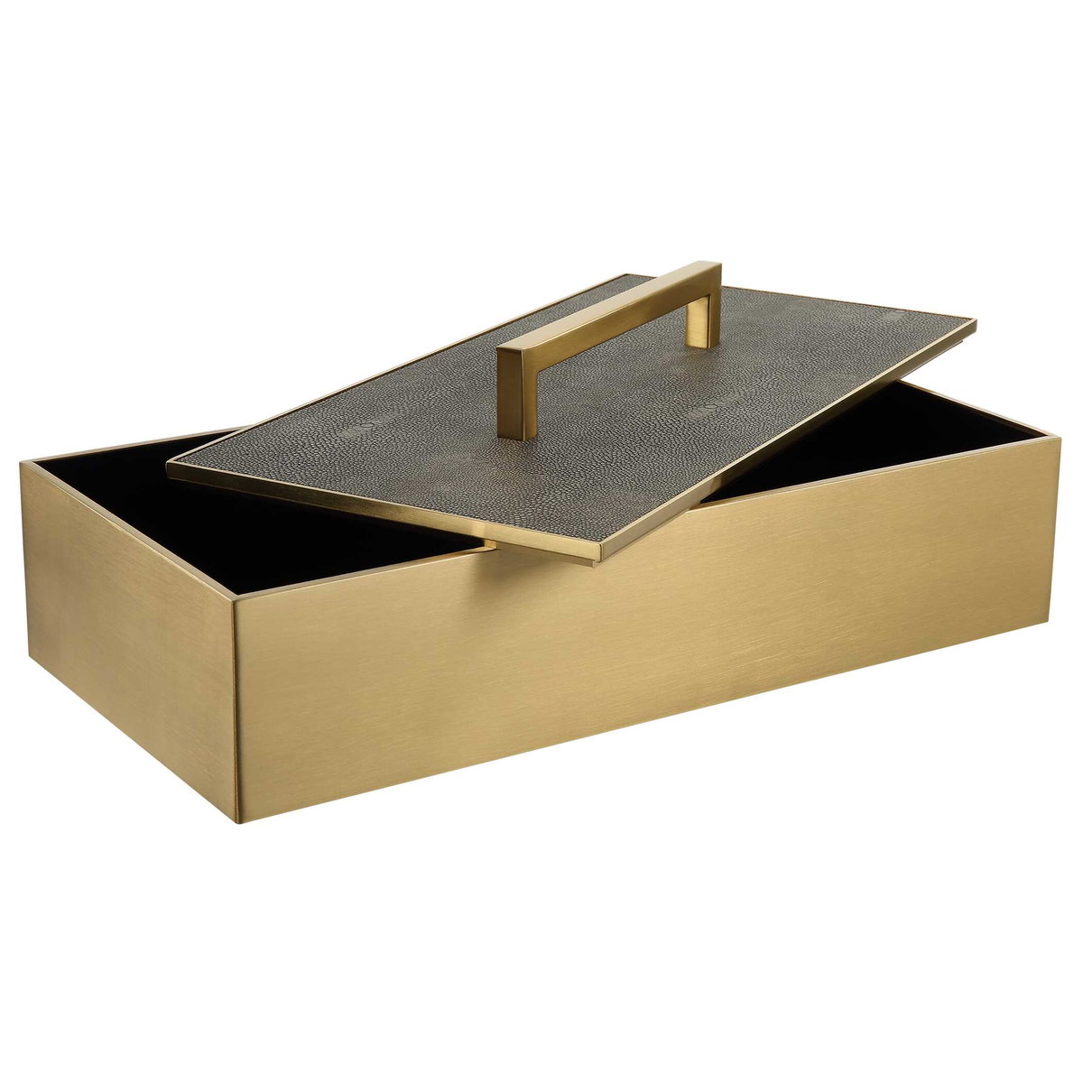 Wessex Gray Box, Boxe by Uttermost, 14" width x 4.75" height x 7" depth View 7