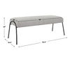 Jacobsen Modern Gray Bench, Furniture by Uttermost, 56" width x 20" height x 19" depth thumbnail 3