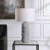 Waves Blue & White Table Lamp thumbnail 1