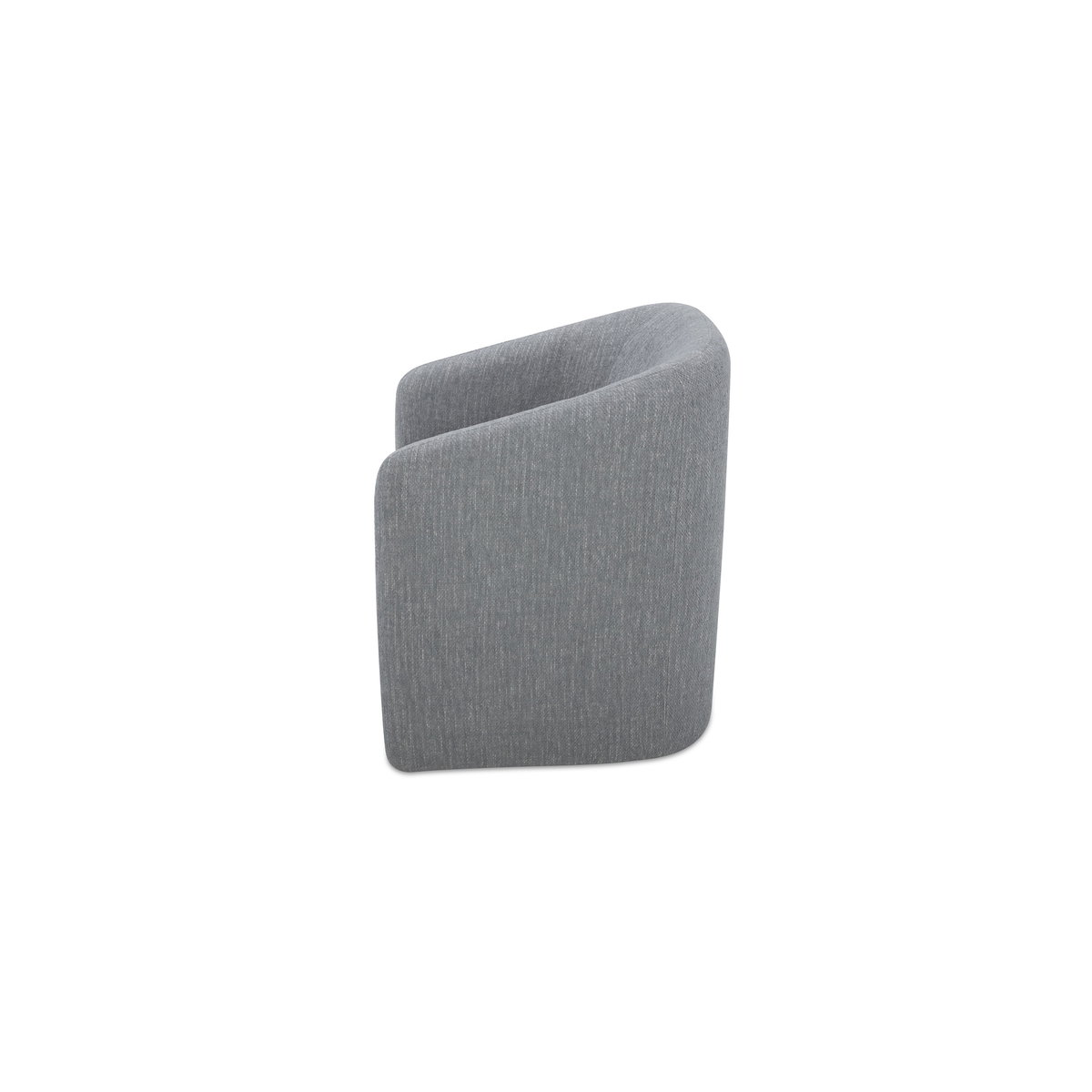 Sandy Rolling Dining Chair Grey, by Moe's Home, 26" width x 32" height x 26.5" depth View 3