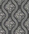 Coverlet Floral White & Black Wallpaper, by York Wall, 33' length x 1'8.5" width x 0.02" depth thumbnail
